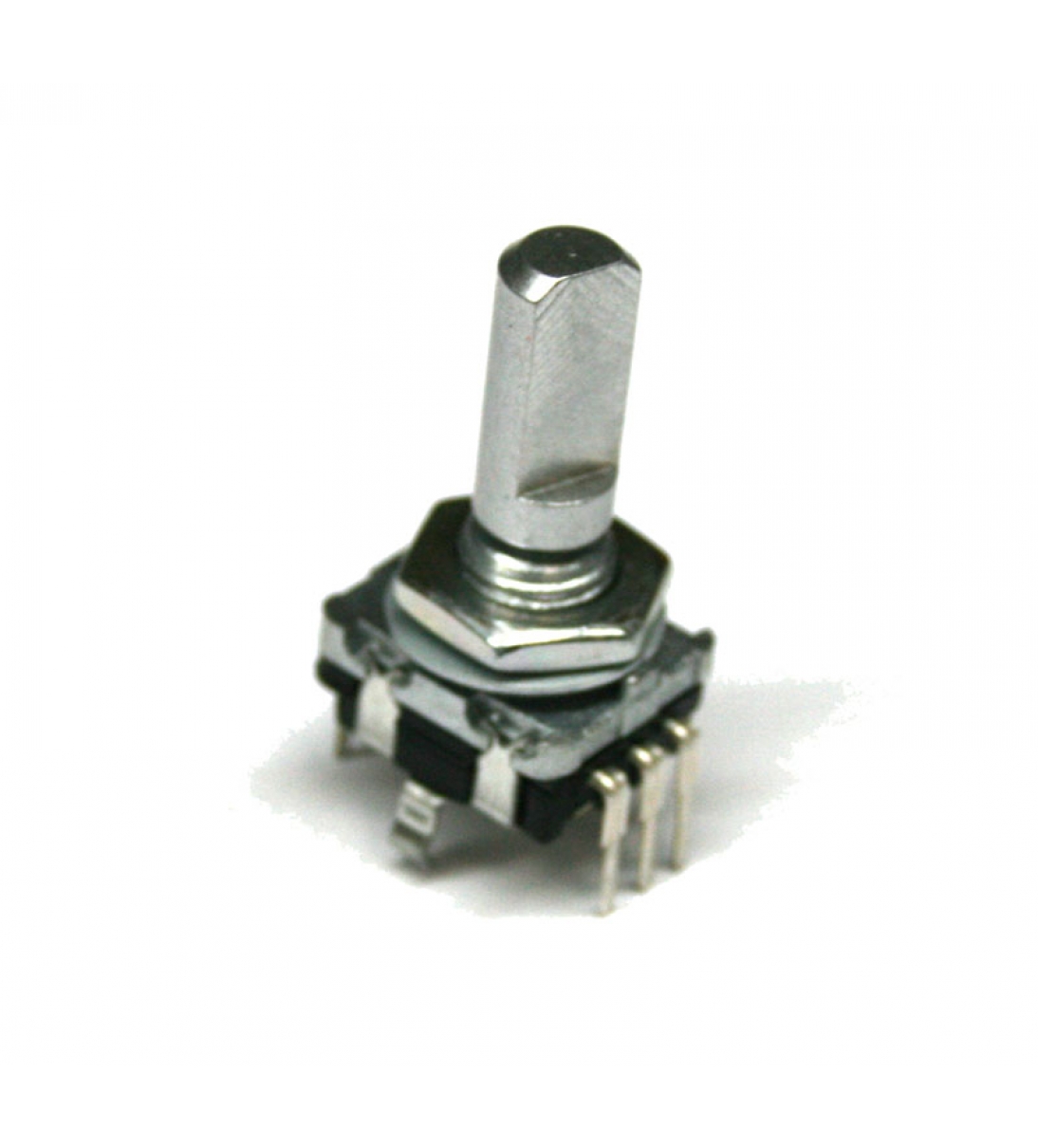 Encoder rotativo, con albero a D e interruttore a pulsante